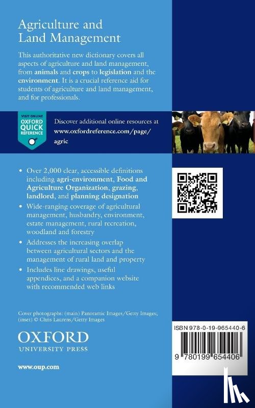 Manley, Will (Royal Agricultural University), Foot, Katharine (Royal Agricultural University), Davis, Andrew (Royal Agricultural University) - A Dictionary of Agriculture and Land Management