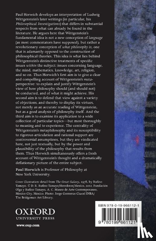 Horwich, Paul (New York University) - Wittgenstein's Metaphilosophy