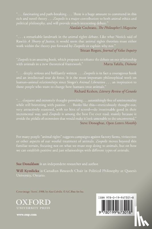 Donaldson, Sue, Kymlicka, Will (Canadian Research Chair in Political Philosophy - Zoopolis