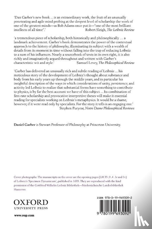 Garber, Daniel (Princeton University) - Leibniz: Body, Substance, Monad