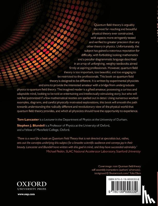 Lancaster, Tom (Lecturer in Physics, Blundell, Stephen J. (Professor of Physics - Quantum Field Theory for the Gifted Amateur