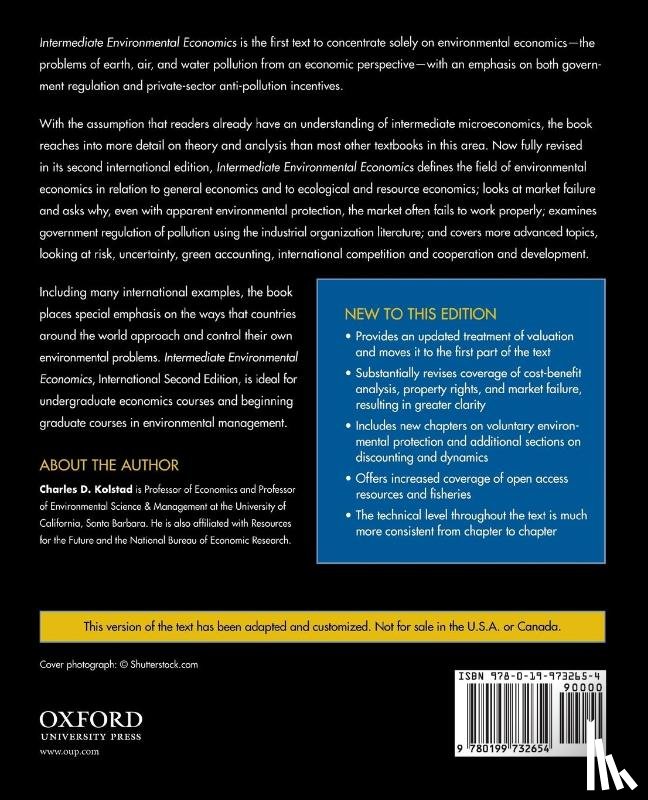 Kolstad, Charles ( - Intermediate Environmental Economics