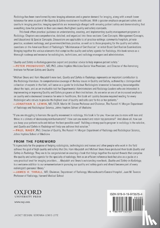  - Quality and Safety in Radiology