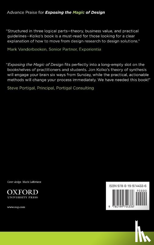 Kolko, Jon (Director - Exposing the Magic of Design