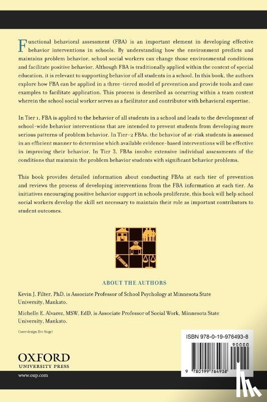 Filter, Kevin J. (Associate Professor of School Psychcology, Alvarez, Michelle E. (Associate Professor of Social Work - Functional Behavior Assessment