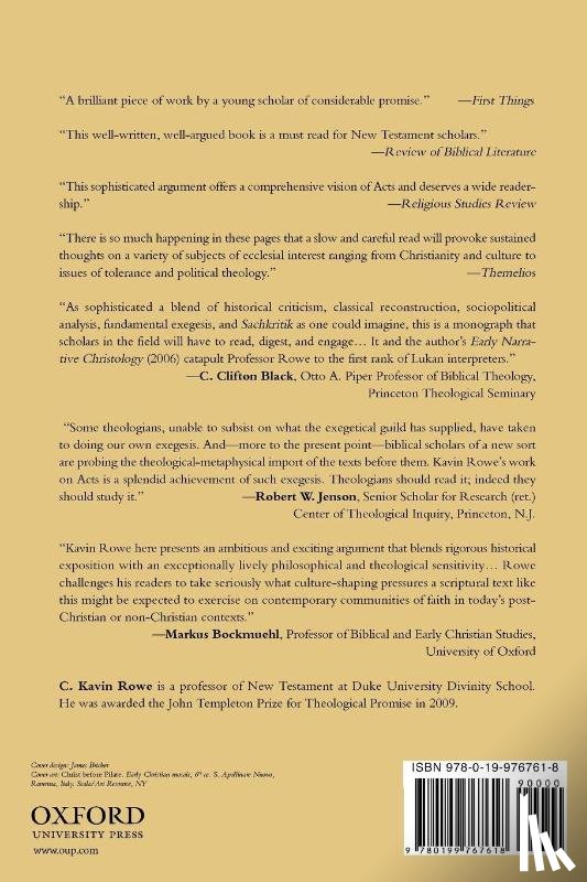 Rowe, C. Kavin (Assistant Professor of New Testament - World Upside Down