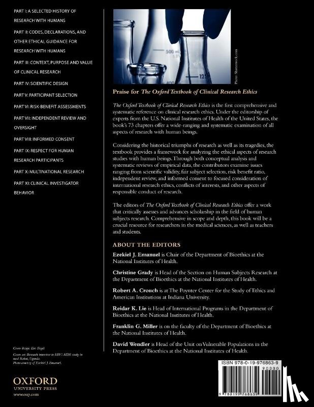  - The Oxford Textbook of Clinical Research Ethics