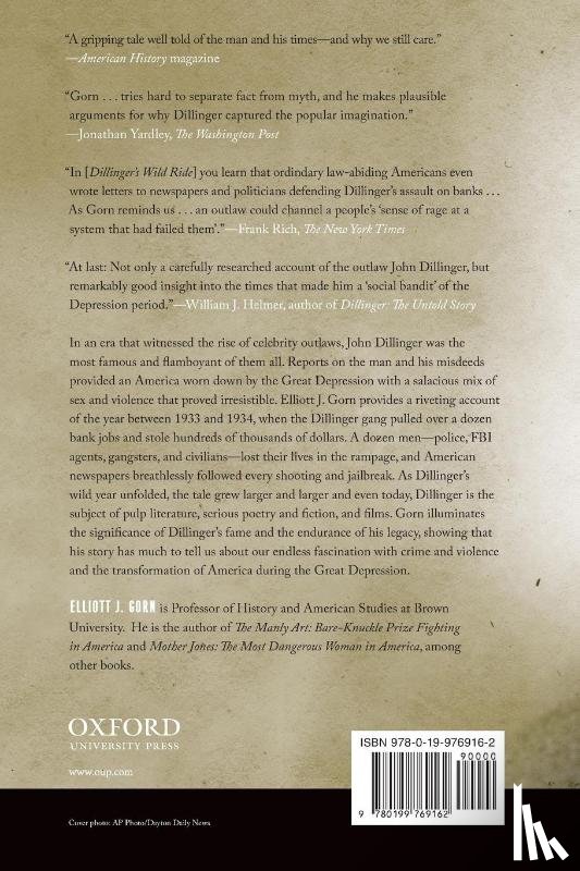 Gorn, Elliott J. (Professor of History - Dillinger's Wild Ride