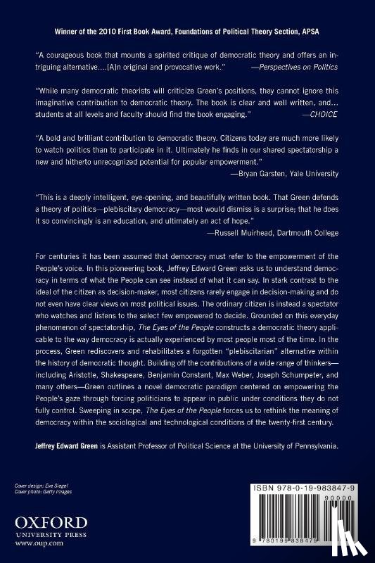 Green, Jeffrey Edward (Assistant Professor of Political Science - The Eyes of the People