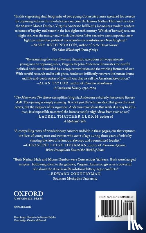 Anderson, Virginia DeJohn (Professor of History - The Martyr and the Traitor