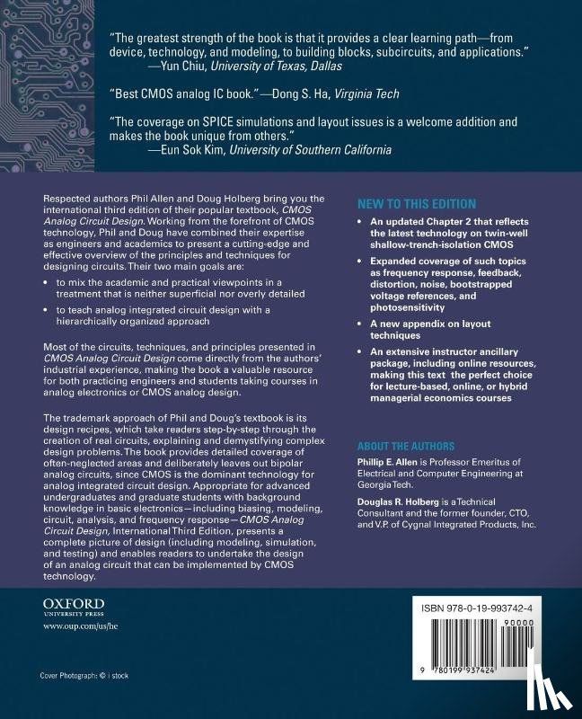 Allen, Phillip E. (, Holberg, Douglas R. ( - CMOS Analog Circuit Design