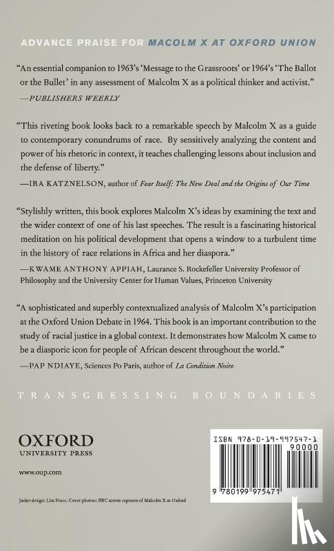 Ambar, Saladin (Assistant Professor of Political Science - Malcolm X at Oxford Union
