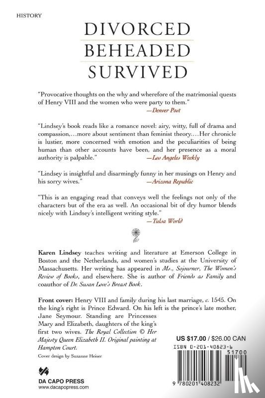 Lindsey, Karen - Divorced, Beheaded, Survived