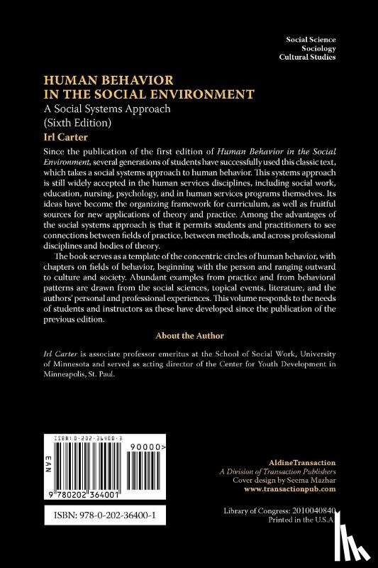 Carter, Irl - Human Behavior in the Social Environment