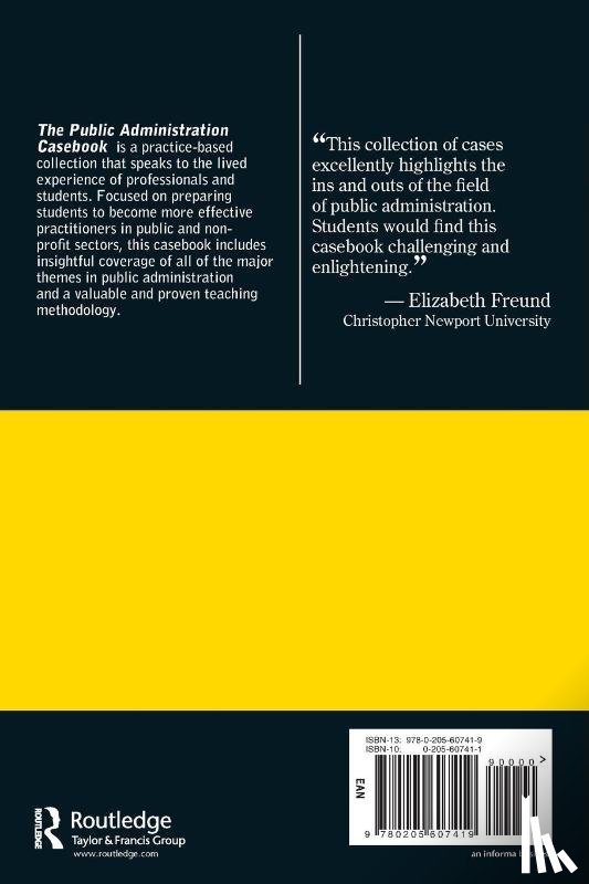 Cropf, Robert A (Saint Louis University - The Public Administration Casebook