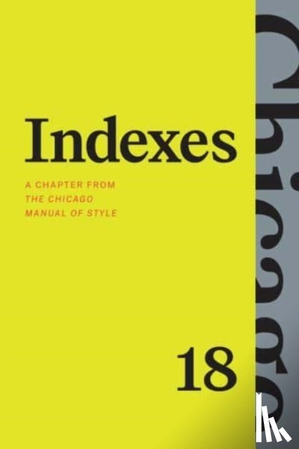 The University of Chicago Press Editorial Staff - Indexes