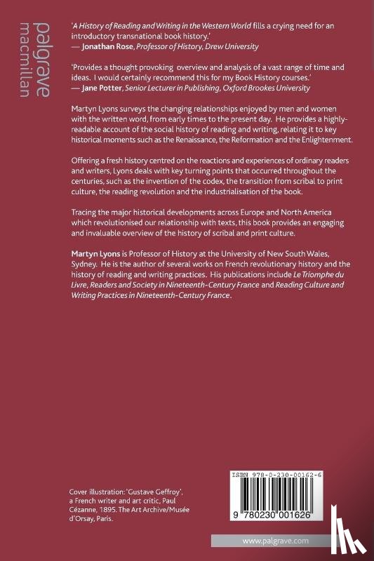 Lyons, Martyn - A History of Reading and Writing
