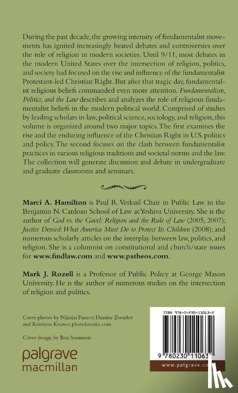  - Fundamentalism, Politics, and the Law