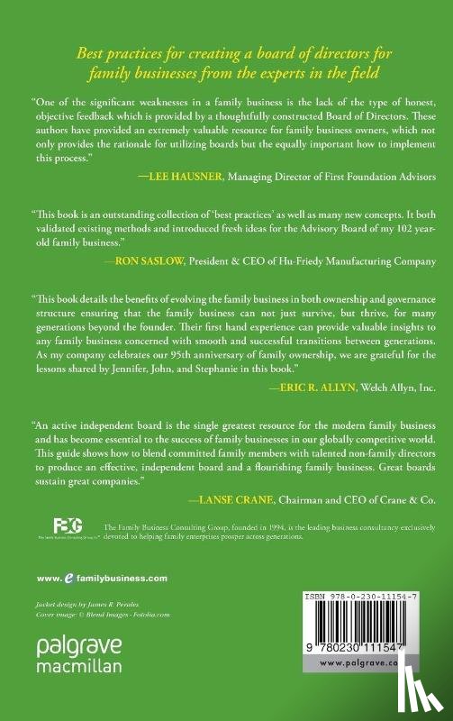 Pendergast, J., Ward, J. - Building a Successful Family Business Board