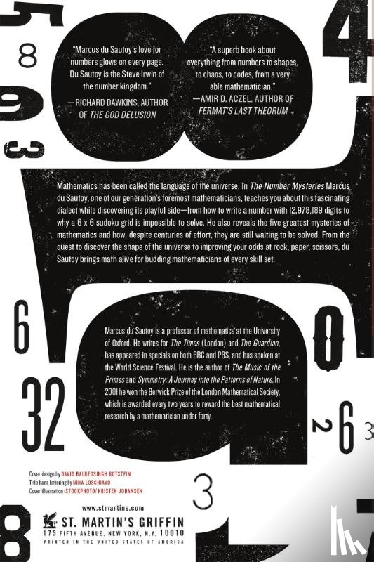 Du Sautoy, Marcus - NUMBER MYSTERIES