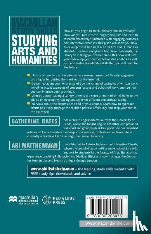 Bates, Catherine, Matthewman, Abi - Studying Arts and Humanities