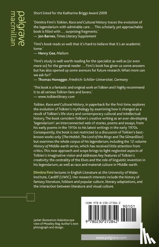 Fimi, Dimitra - Tolkien, Race and Cultural History