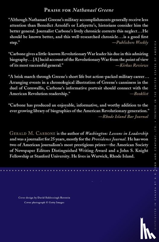 Carbone, Gerald M. - Nathanael Greene
