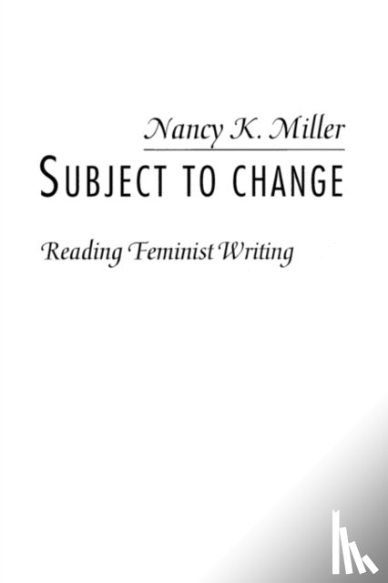 Miller, Nancy K. - Subject to Change