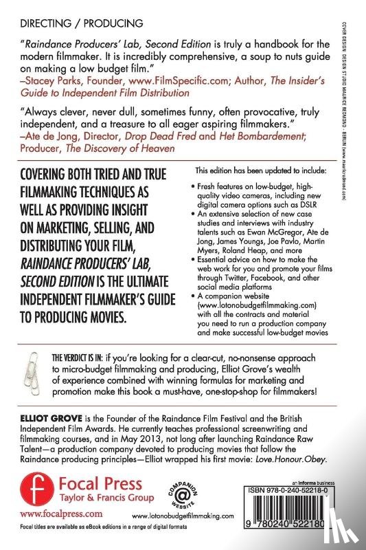 Grove, Elliot - Raindance Producers' Lab Lo-To-No Budget Filmmaking