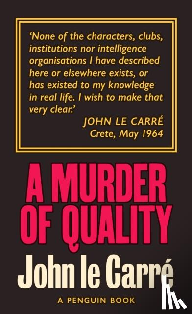 le Carre, John - A Murder of Quality