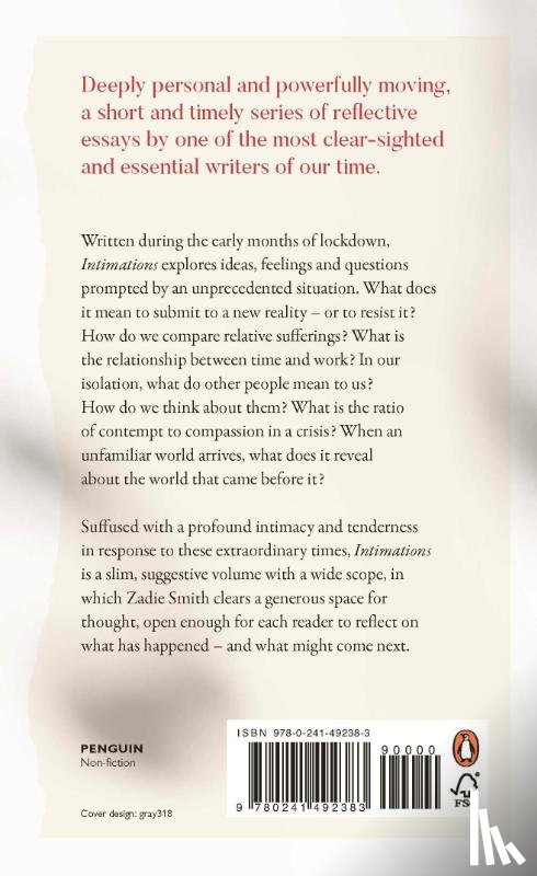 Smith, Zadie - Intimations