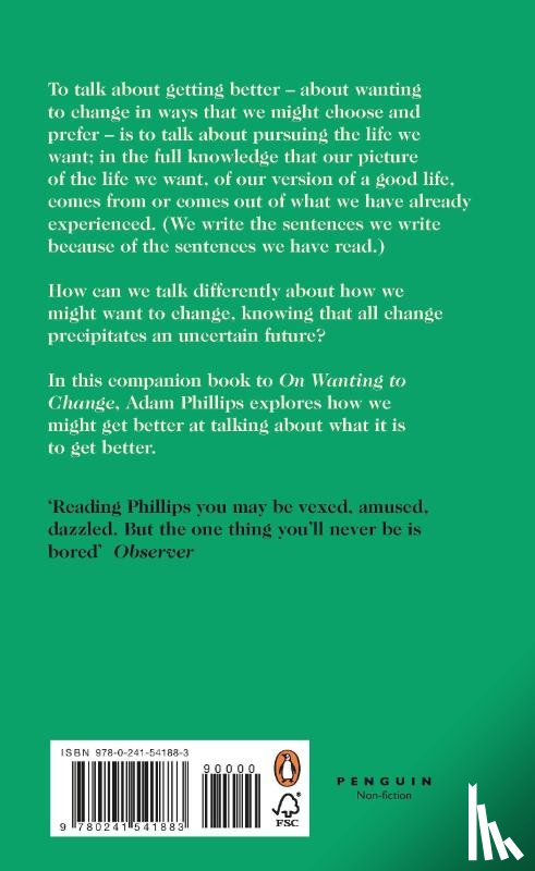 Phillips, Adam - On Getting Better