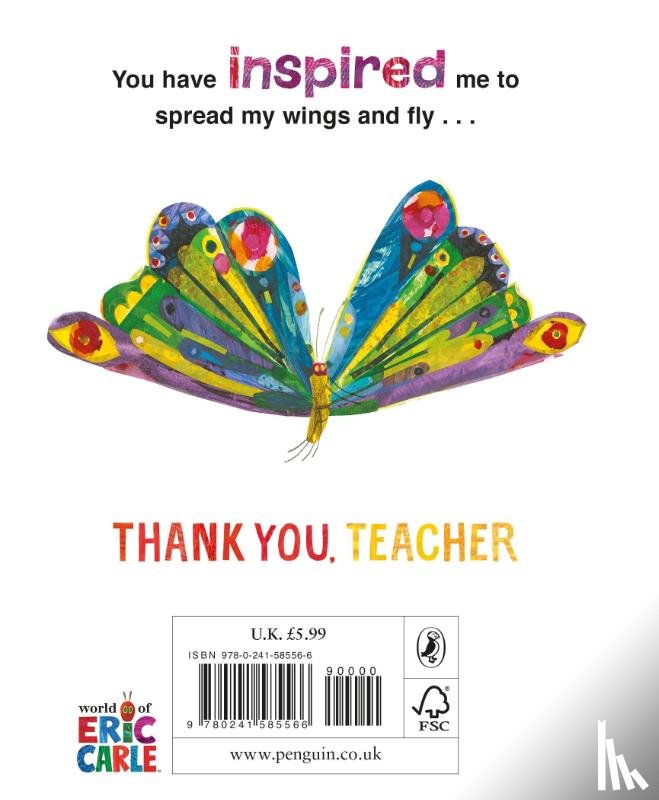 Carle, Eric - Thank You, Teacher from The Very Hungry Caterpillar