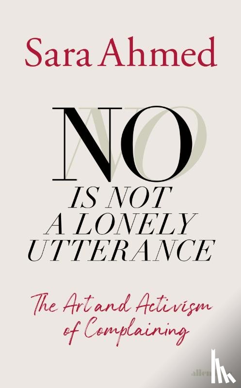 Ahmed, Sara - No Is Not a Lonely Utterance