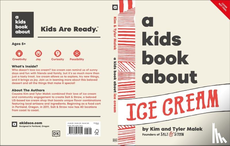 Malek, Kim, Malek, Tyler - A Kids Book About Ice Cream