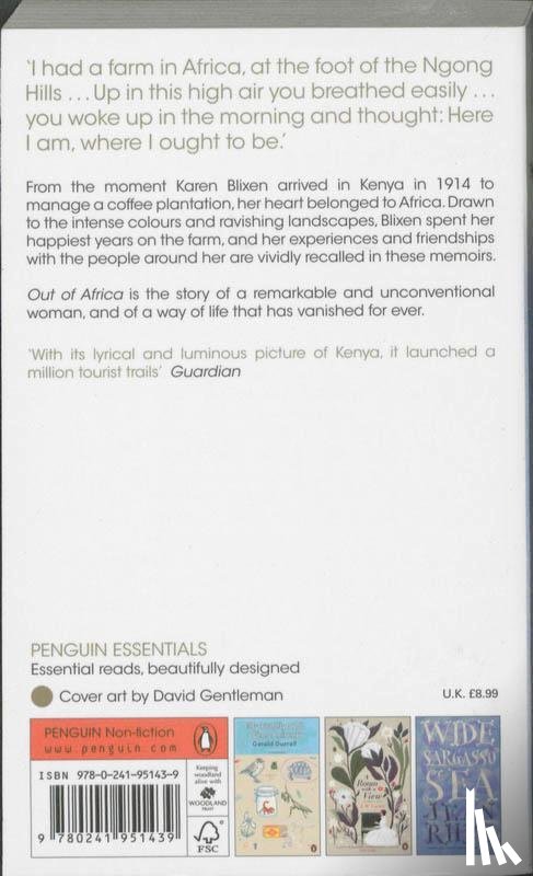Blixen, Karen - Out of Africa