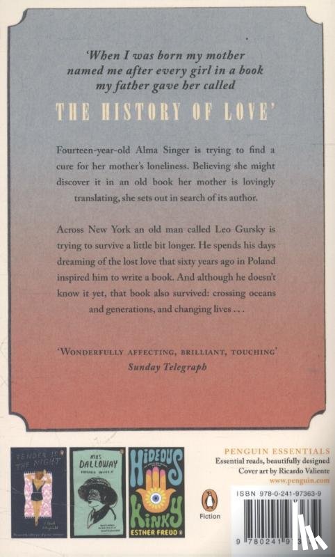 Krauss, Nicole - The History of Love