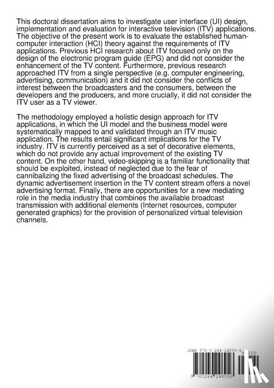 Chorianopoulos, Konstantinos - Virtual Television Channels