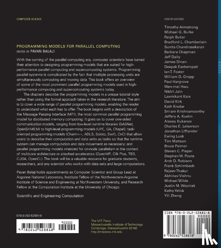  - Programming Models for Parallel Computing