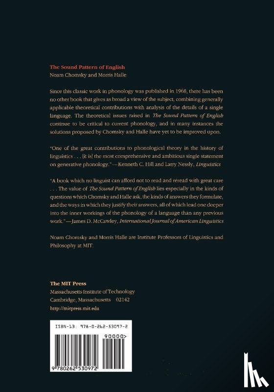 Noam Chomsky, M. Halle - The Sound Pattern of English