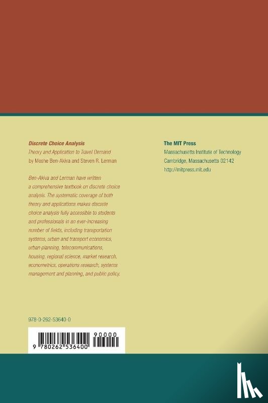 Moshe Ben-Akiva, Steven R. Lerman - Discrete Choice Analysis