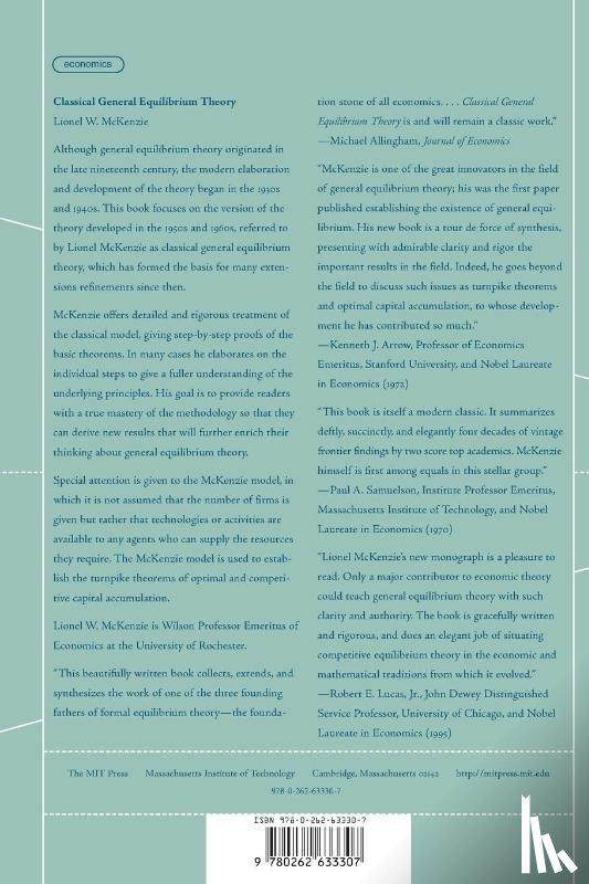 McKenzie, Lionel W. - Classical General Equilibrium Theory