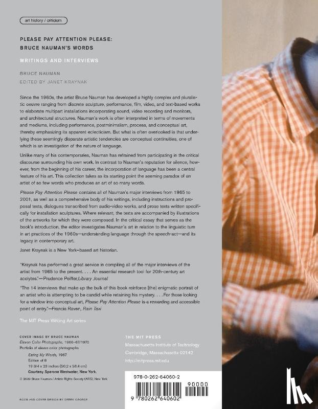 Nauman, Bruce - Please Pay Attention Please: Bruce Nauman's Words