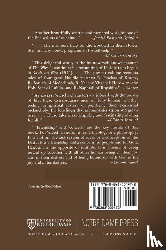 Wiesel, Elie - Four Hasidic Masters and Their Struggle Against Melancholy