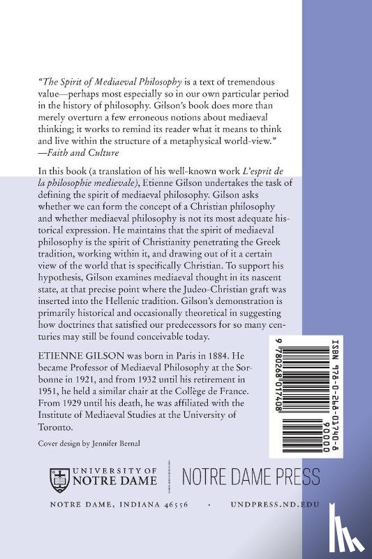 Gilson, Etienne - Spirit of Mediaeval Philosophy, The
