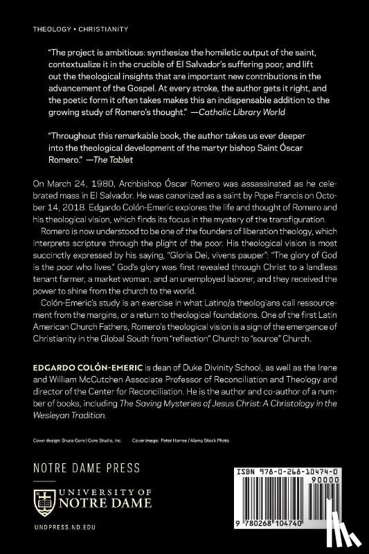 Colon-Emeric, Edgardo - Oscar Romero’s Theological Vision