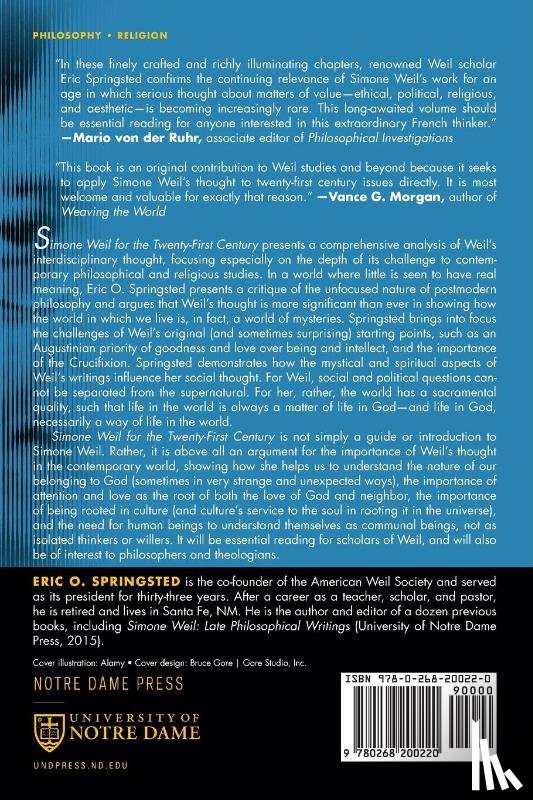 Springsted, Eric O. - Simone Weil for the Twenty-First Century