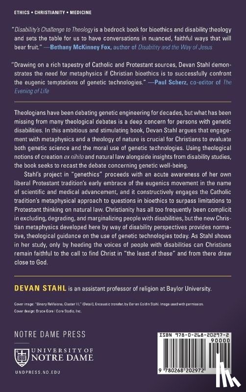 Stahl, Devan - Disability's Challenge to Theology