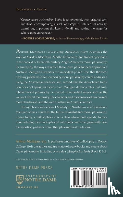 Madigan, Arthur - Contemporary Aristotelian Ethics