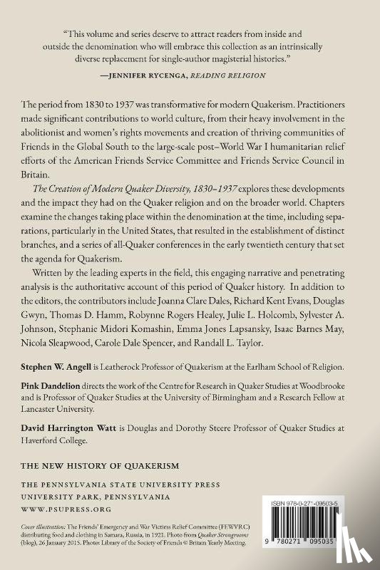  - The Creation of Modern Quaker Diversity, 1830–1937